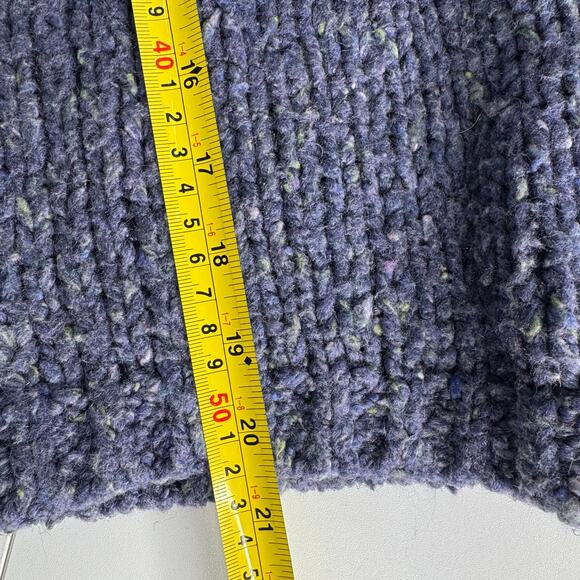 Habitat Clothes To Live In VTG Sweater Womens Med Large Blue Speckled Cardigan - Picture 9 of 9